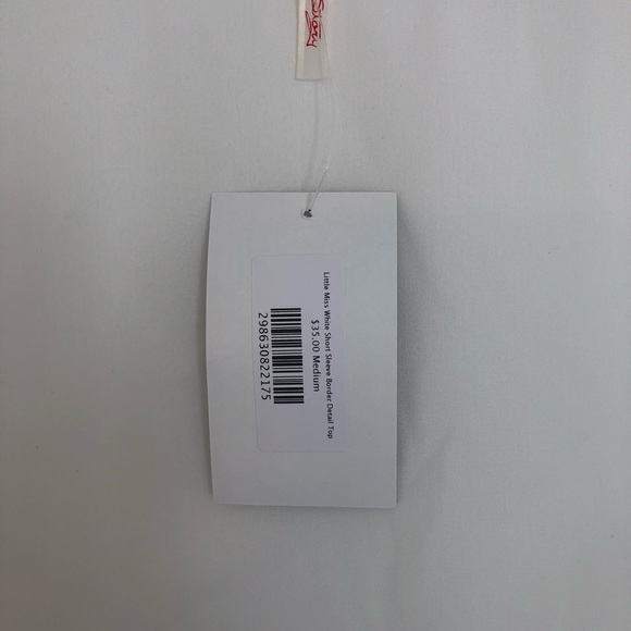 White shirt sleeve top - Picture 3 of 3